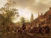 The Halt at the Inn Ostade, Isaack Jansz. van